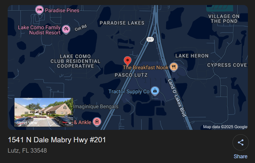 1541 N DALE MABRY HWY TAMPA FLORIDA 33618 1541 N Dale Mabry Highway, #201, Tampa, Florida, 33618, U.S.A.